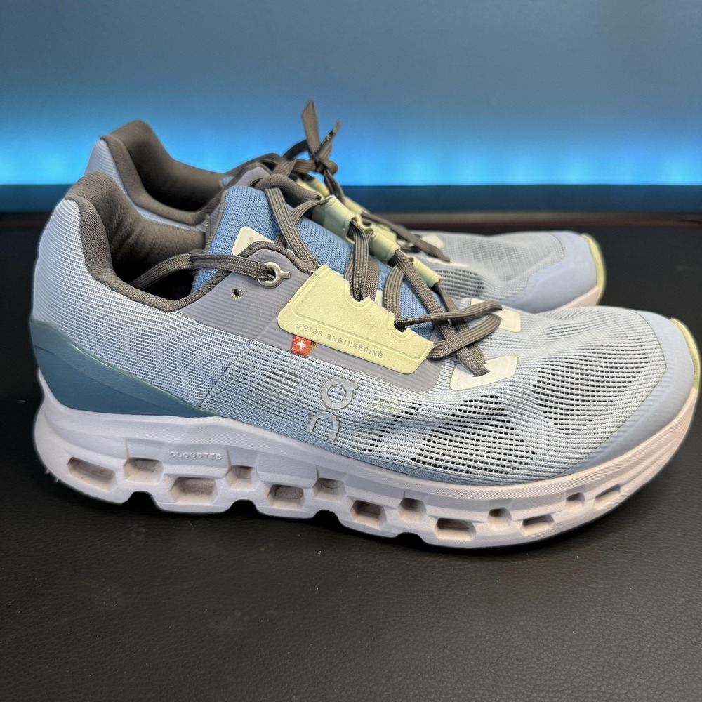 On Cloudstratus Running Shoes Womens Size 11 Blue Cushioned Athletic Sneakers